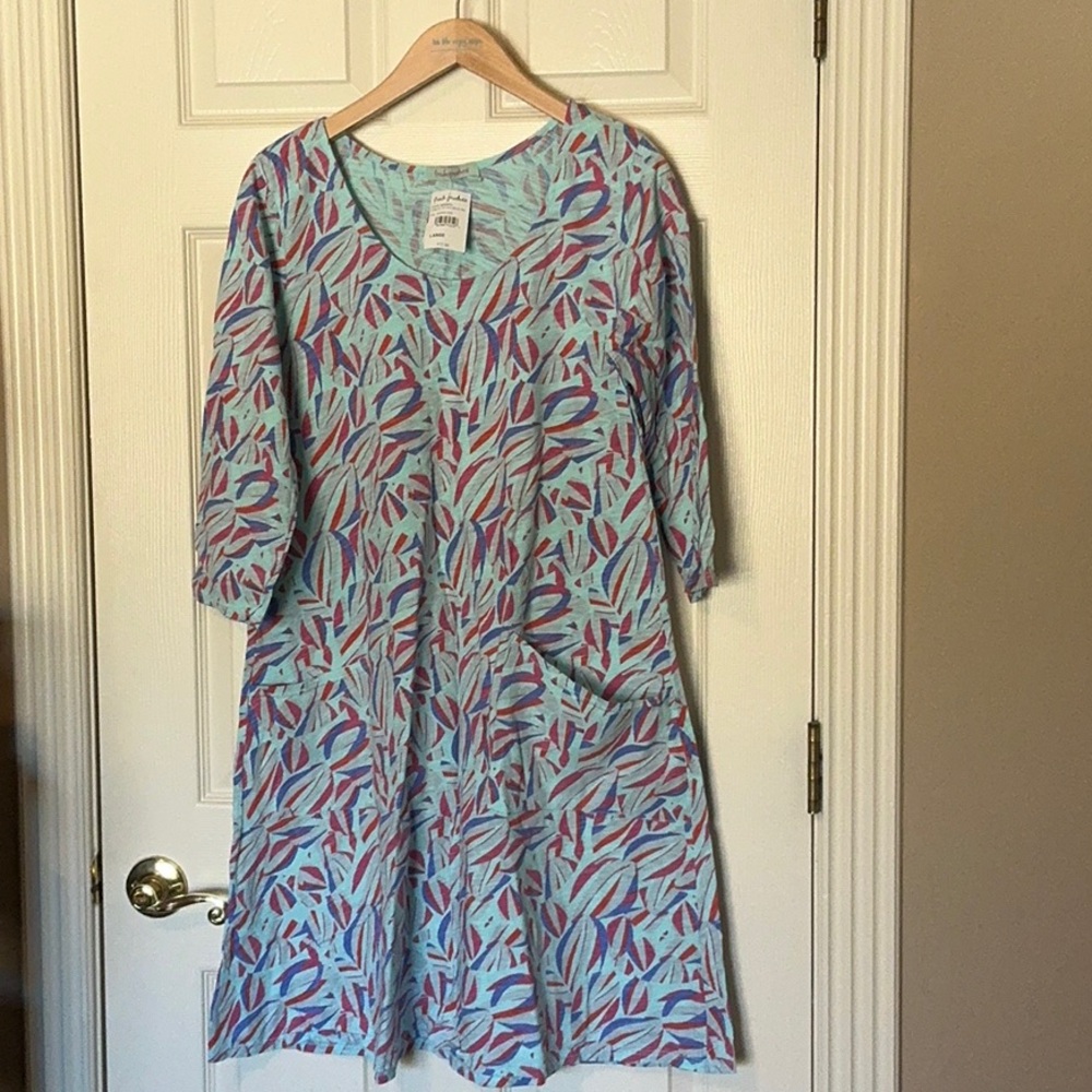 Vintage L Fresh Produce Dalia dress NWT Tumbled Petals on seaglass